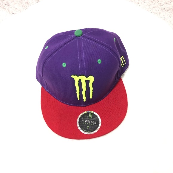 Monster Energy Accessories | Monster Energy Boys Baseball Hat | Color: Purple/Red | Size: Osb | Pm-16448463's Closet